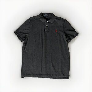 Polo Ralph Lauren Classic Fit Polo Shirt XL Dark Gray Charcoal Short Sleeve